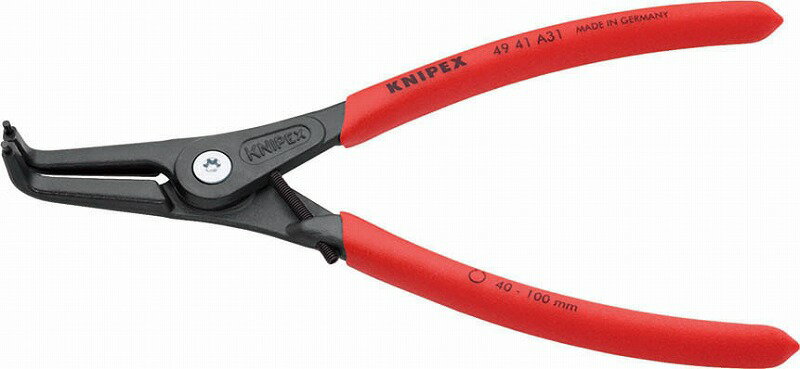 ���˥ڥå���(KNIPEX)������̩���ʥåץ�󥰥ץ饤�䡼40-100mm90��٥�ȥإåɡ������ץ��ߥå�����ǽ��4941-A31 ��� ��곰��