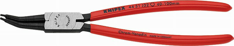クニペックス(KNIPEX)穴用スナップリングプライヤー40-100mm45°ベントヘッド4431-J32 リング 取り外し