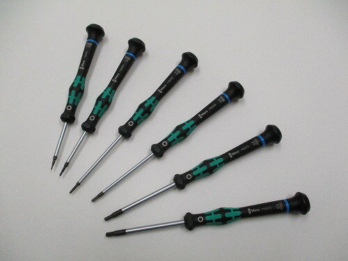 【エントリーでポイント5倍 10/9 1:59まで】Wera精密ドライバー6本セット 六角2054/6S