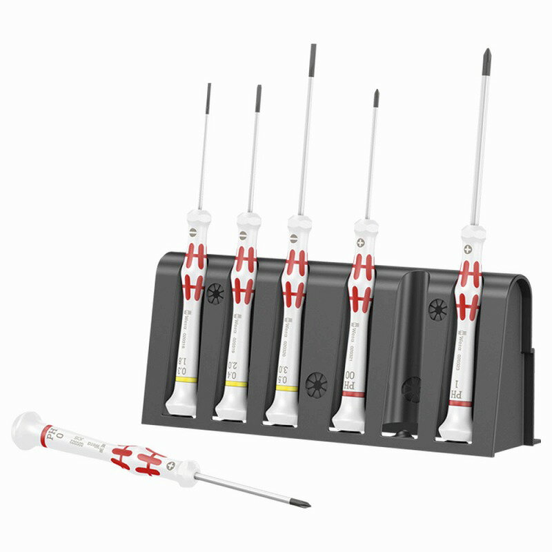 【数量限定】Wera精密ドライバー6本セット ＋－Kraftform Micro Special Edition1【スタンド付】118190オリジナルボトルオープナー付き