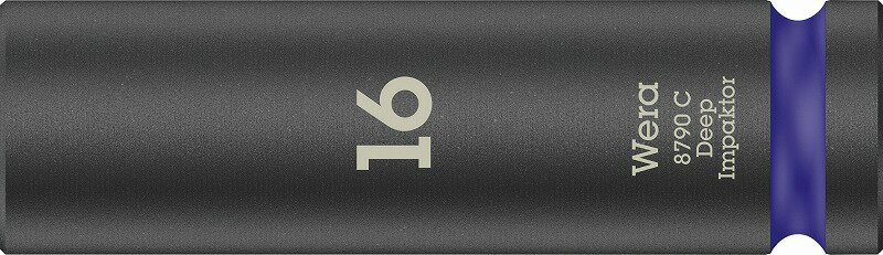 Wera1/2"ディープインパクトソケット 16mm8790 C Impaktor Deep 16 004833