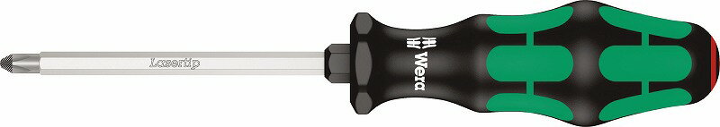 ●根元六角部付。 ●先端サイズ(PH)：2 ●軸長(mm)：100 ●350 SK PHシリーズ。 ●人間工学に基づいたマルチコンポーネントクラフトフォームハンドル、手にかかる負担を軽減します。 ●ハンドルのハードゾーンにより、作業速度を高め、ソフトゾーンにより高いトルクを伝達できます。 ● "Take it easy" 色分けシステム: 形状とサイズにより色分けされており、 簡単に必要なツールを見分けれます。 ●六角形の転がり防止機能により、作業場で転がるのを防ぎます。 ●先端のレーザーチップはネジの頭に食いつき、カムアウトを防ぎます。 プラスドライバーはこちら マイナスドライバーはこちら 六角ドライバーはこちら ボールポイント六角はこちら トルクスドライバーはこちら いじり止めトルクスはこちら ナットドライバーはこちら ポジドライバーはこちら スタビードライバーはこちら ダイヤモンドドライバーはこちら ステンレスドライバーはこちら ドライバーセットはこちら 差替VARIOシリーズはこちら 絶縁ドライバーはこちら 精密ドライバーはこちら ビットシリーズはこちら◆Wera社は70年以上の歴史を持つドイツの工具メーカーです。 握りやすさを重視した画期的なデザインのドライバー類や衝撃吸収に優れたバイトーションビット等の商品の数々は耐久性、機能性に優れ、高い評価を受けています。