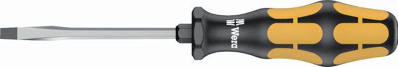 Wera貫通マイナスドライバー0.8x4.5mm 根元六角部付/グリップエンド四角穴付932AS-0.8X4.5X100 018300(4)