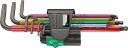WeraHex-Plusロングボールポイント六角棒レンチセット7本組950/7 Hex-Plus Multicplour magnet1 022534