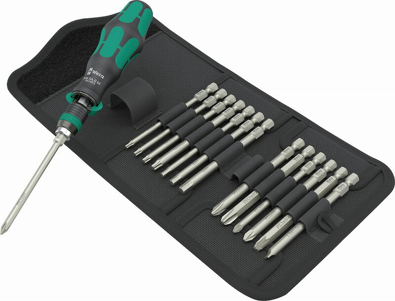 樂天商城 - Wera1/4HEX ビットラチェットドライバーセット 15PCS838RA-RM Set1 051061