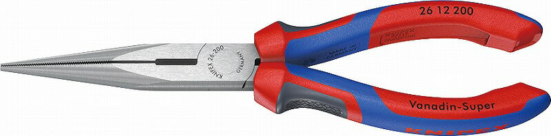 クニペックス(KNIPEX)ロングラジオペンチ200mmコンフォートハンドル【3Kグリップ】2612-200