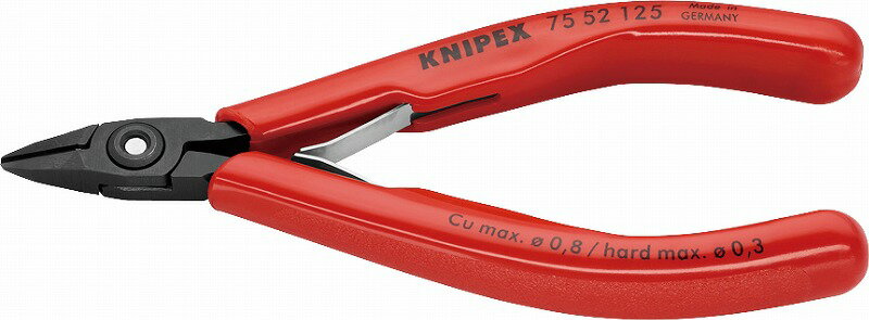 乐天商城 - クニペックス(KNIPEX)エレクトロニクス斜ニッパー125mmスリムヘッド7552-125