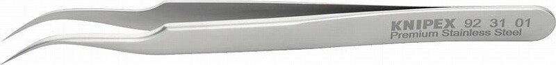 クニペックス(KNIPEX)精密ピンセット45°曲タイプ9231-01