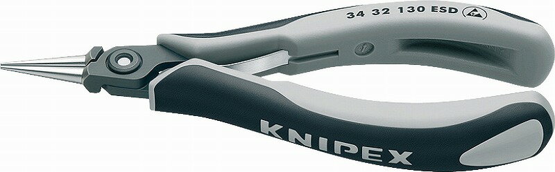 クニペックス(KNIPEX)ESDエレクトロニクスプライヤー130mm3432-130ESD
