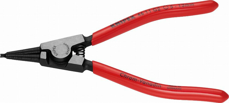 クニペックス(KNIPEX)軸用スナップリングプライヤー5-13mm4611-G2 リング 取り外し