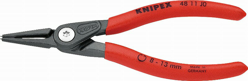 クニペックス(KNIPEX)穴用精密スナップリングプライヤー8-13mm4811-J0 リング 取り外し