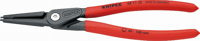 クニペックス(KNIPEX)穴用精密スナップリングプライヤー40-100mm4811-J3 リング 取り外し