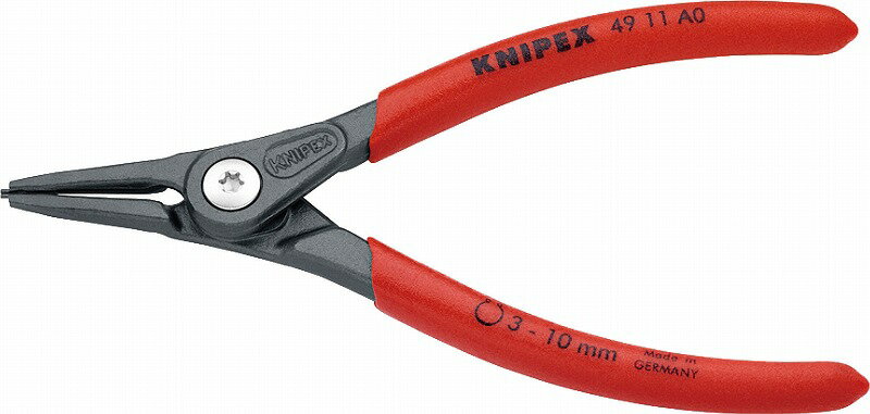 クニペックス(KNIPEX)軸用精密スナップリングプライヤー3-10mm4911-A0 リング 取り外し