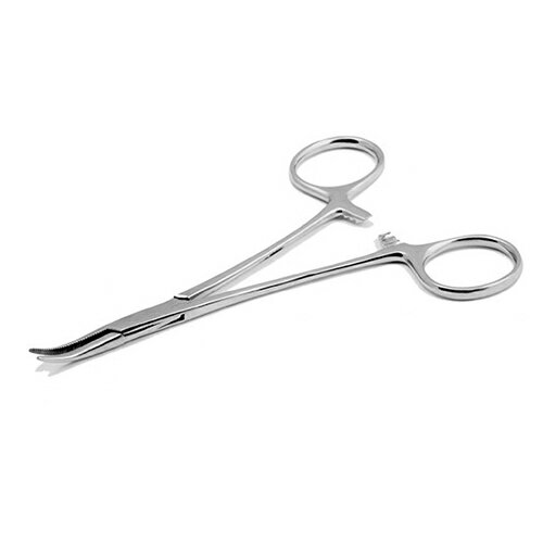 SIPEL(サイペル)ステンレス製 ロックピンセット 曲F185-P