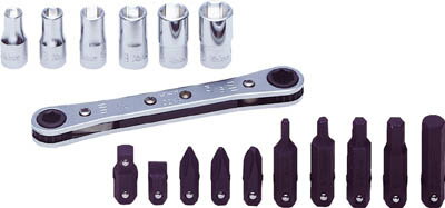 コーケン(Ko-ken 山下工業研究所)ラチェットスパナセット17ヶ組