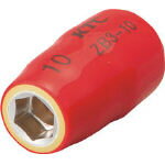 KTC(京都機械) 絶縁工具 9．5sq．ソケット 10mmZB3-10 ZB310