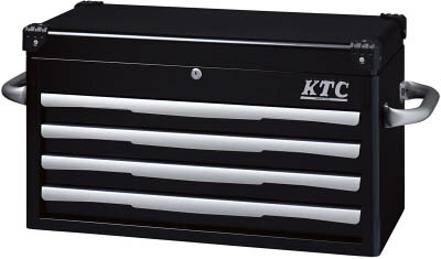 樂天商城 - KTC(京都機械) トップチェスト(4段4引出し)ブラックEKR-1004BK EKR1004BK