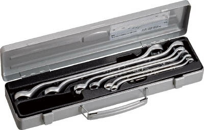 TONE(前田金属工業 トネ) ロングメカニックめがねレンチセット(45°X10°) 6pcs