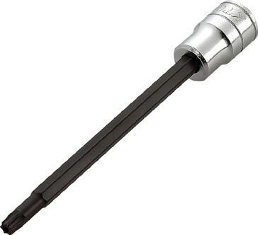 【あす楽】KTC(京都機械) 9.5sq.ロングT型いじり止めトルクスビットソケットT45〔BT3-T45HL〕BT3T45HL