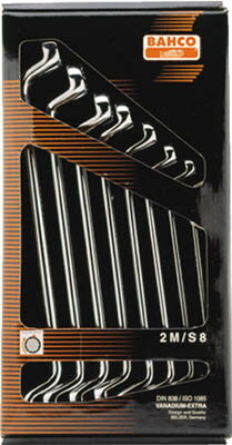 バーコ(BAHCO)【2M/S8】ディープ/オフセット両口メガネ8本セット