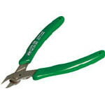 ●プリント基板のリード線切断に適しています。●開き止めストッパー付で、持ち替えが楽にできます。●切りくず飛散防止機能付で、切断した時切りくずが飛び散りにくくなっています。●汎用工具●全長(mm):130●切断能力(mm)鉄線:-●切断能力(mm)銅線:φ0.9●ラウンド刃・薄刃●ソフトカバー付 「この商品はネコポスでの発送です」　