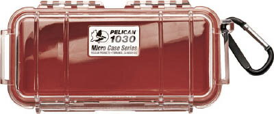 ●高い気密性・防水性と耐衝撃性、耐圧性、防じん性を兼ね備えた、タフツールケースとして世界的に有名なペリカンケースの小型ケースです。●超小型のプロテクターツールケースです。●小型精密機器など小物類の運搬、保管に。●携帯電話やポータブル測定機器など、小型精密機器の運搬・保管に。●色:赤●底の深さ(mm):32●外寸(mm)間口×奥行×高さ:190×98×62●有効内寸(mm)間口×奥行×高さ:162×67×52●使用温度(℃):−23〜93●フタの深さ(mm):18●外寸(間口×奥行×高さ):190×98×62mm●有効内寸(間口×奥行×高さ):162×67×52mm●自動気圧調整バルブ●Oリング(ネオブレン)●カラビナ付●IP67●本体:耐衝撃性樹脂（コポリマーポリプロピレン）●ウレタンフォームはついていません。　