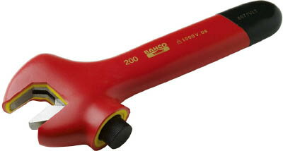 バーコ(BAHCO)【8072VLT】1000V完全絶縁仕様モンキーレンチ 200mm