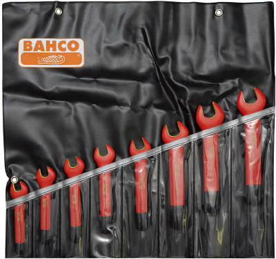 バーコ(BAHCO)【6MV/8T】1000V絶縁片口スパナセット