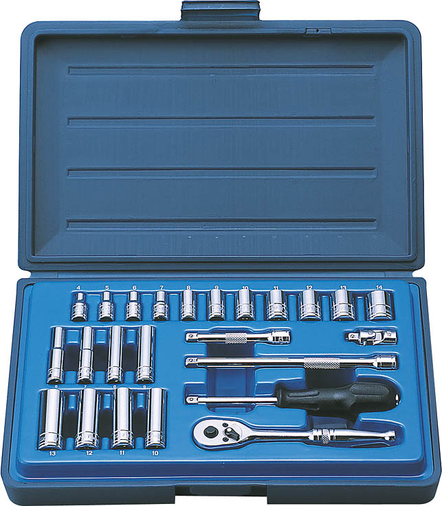 シグネット(SIGNET)1/4”DRソケットレンチセット【24PC】11724