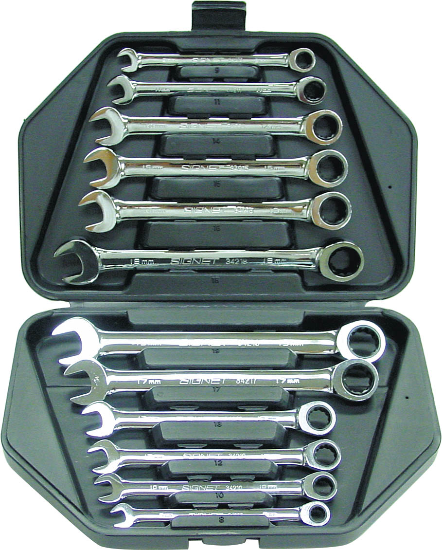 シグネット(SIGNET)ギアレンチ/スパナ12本セット【ミリ】34265