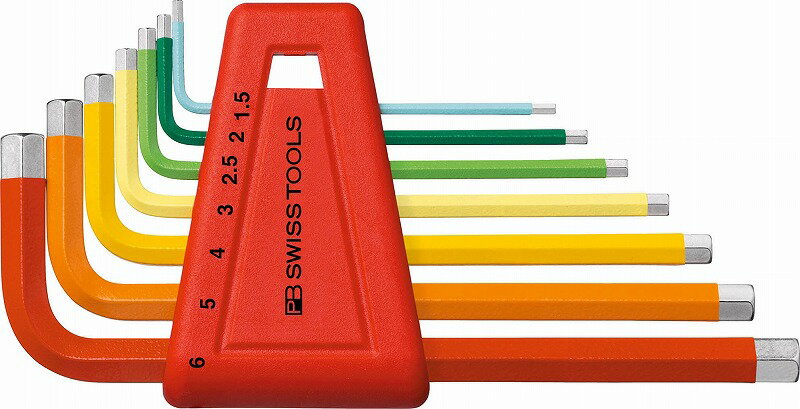 PBスイスツールズレインボー六角レンチセット7本組【ミリ】210H-6RB(PB SWISS TOOLS)