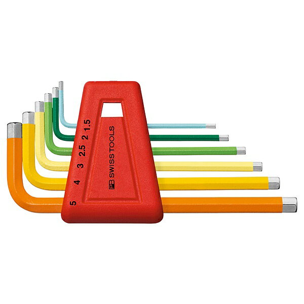 PBスイスツールズレインボー六角レンチセット6本組【ミリ】210H-5RB(PB SWISS TOOLS)