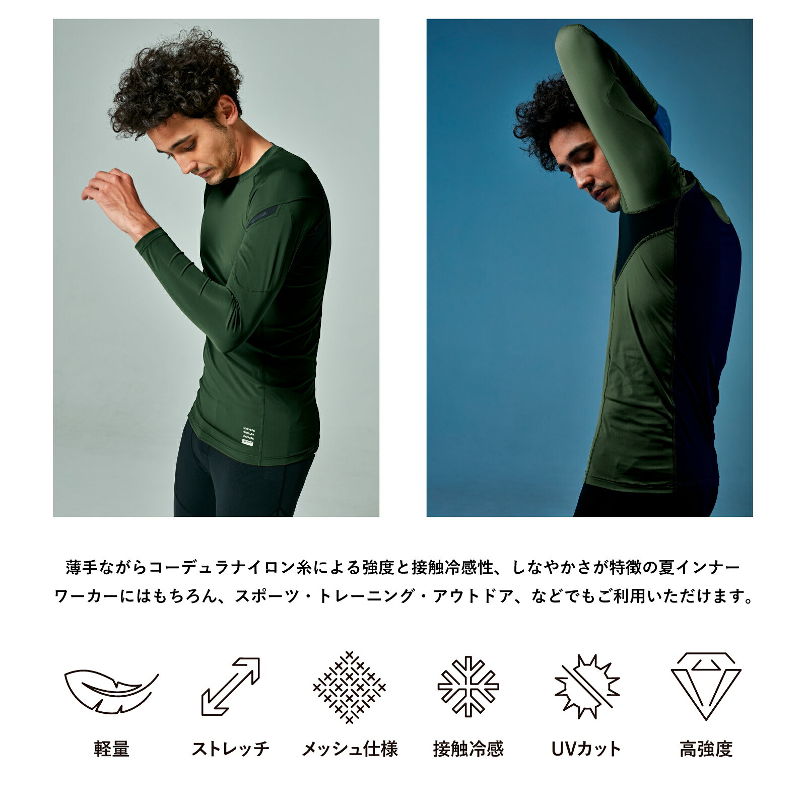TSDESIGN 長袖インナー メンズ 春夏 作業着 作業服 83105 TSデザイン シャツ コー...