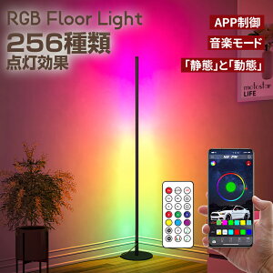 フロアライト スタンドライト LEDフロアランプ フロアスタンド LED 間接照明 調光調色 RGB 変色 省エネ 寝室 ベッドサイド おしゃれ 北欧 リモコン付 アプリ制御 明るい インテリア カフェ モダン