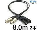 BELDEN ٥ǥ 8412 Ĺ8.0mܿ2ܡ¦ץ饰XLR᥹ڸ¦ץ饰XLR