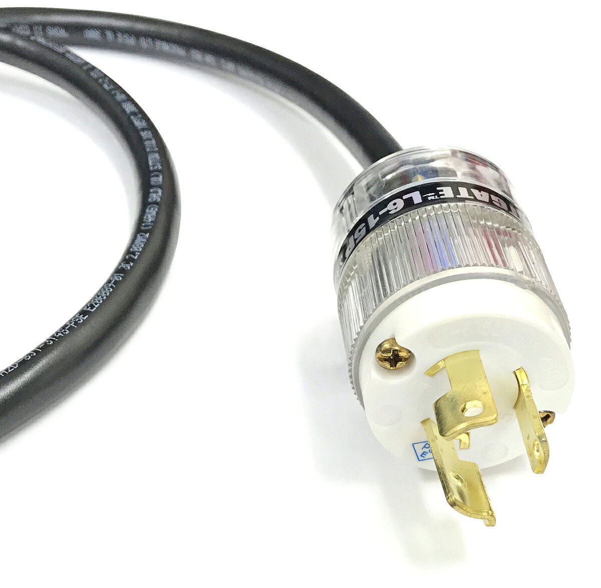 200V用 WATTGATEシールド電源ケーブル (L6-15規格) 【長さ】1.5m
