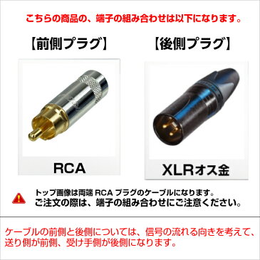 NEUMANN ノイマン ケーブル【前側プラグ】RCA【後側プラグ】XLRオス金【長さ】16.0m【本数】2本