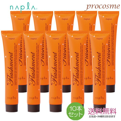 【10本セット】ナプラ ナピュア フラッシュメント モイスチャー ヘアパック 50g×10本