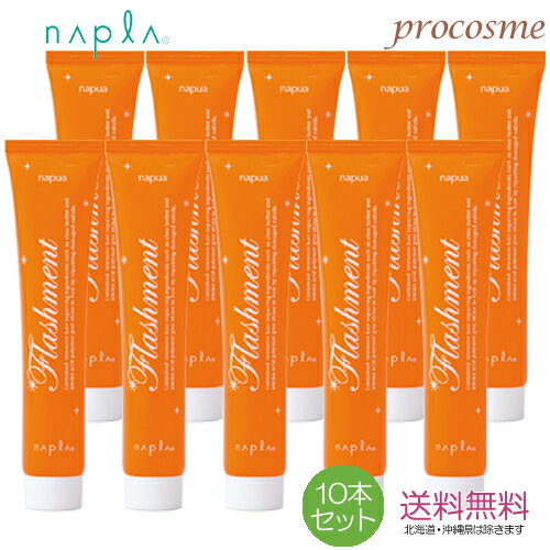 【10本セット】ナプラ ナピュア フラッシュメント スムース ヘアパック 50g×10本