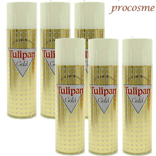 【6本セット】ニューチュリパン スタイリングスプレー ゴールド 微香性 300g×6本｜スーパーハード タイプ
