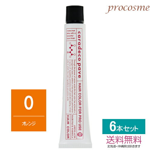 【同色6本セット】中野製薬 ナカノ キャラデコ パブェ アクティブゾーン オレンジ 1剤 80g