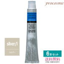 【6本セット】中野製薬 ナカノ キャラデコ コントラストデザイン ライトカラー シルバー Silver/l 第1剤 80g×6本