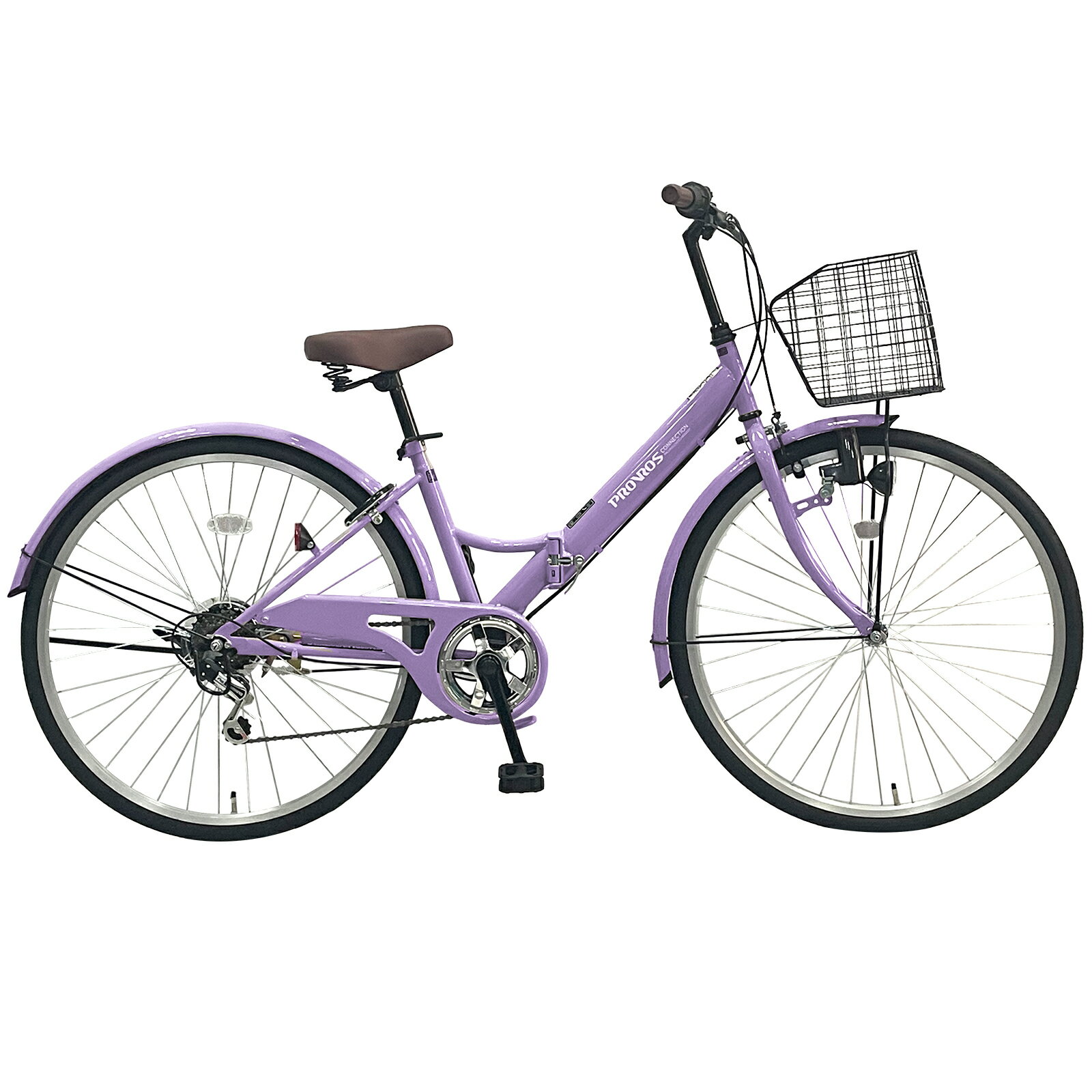 楽天市場】自転車 カゴ付き おしゃれ(カラーパープル)(自転車 楽天市場】自転車 カゴ付き おしゃれ(カラーパープル)(自転車