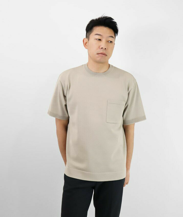 PRODIGAL サマーニット メンズ 半袖 ニット tシャツ 日本製 M L ポケット 夏 クル...