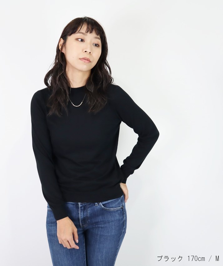 PRODIGAL ハイネック ニット 長袖 レディース 日本製 薄手 シルク カシミヤ M L 春...