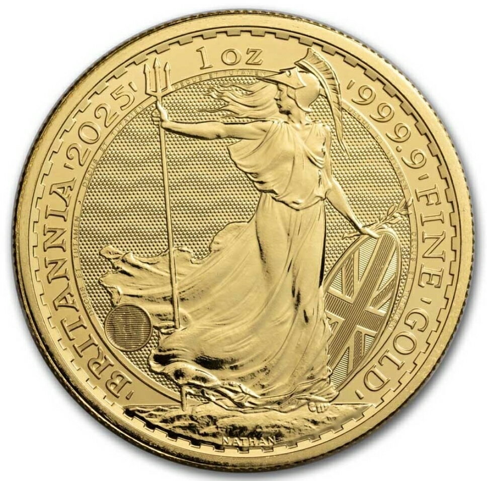 【新品】 金 1/10オンス 2025年「 ブリタニア 金貨 」 純金コイン 純金 1/10オンス 24金 品位：K24(99.99％) 3.11g 金1/10...