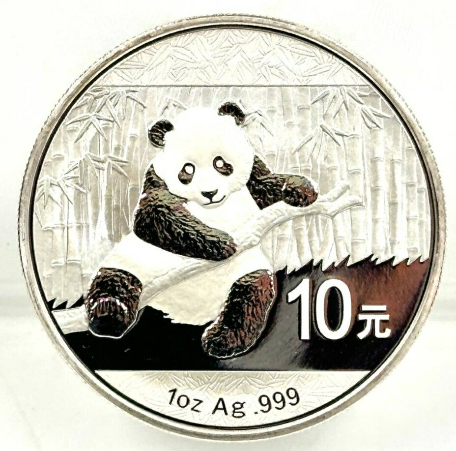 2014年 中国 パンダ銀貨 純銀 銀貨 銀 銀コイン シルバーコイン 1オンス 純銀コイン プルーフコイン 品位99.9％ 31.1g 31.1グラム 1枚 ...