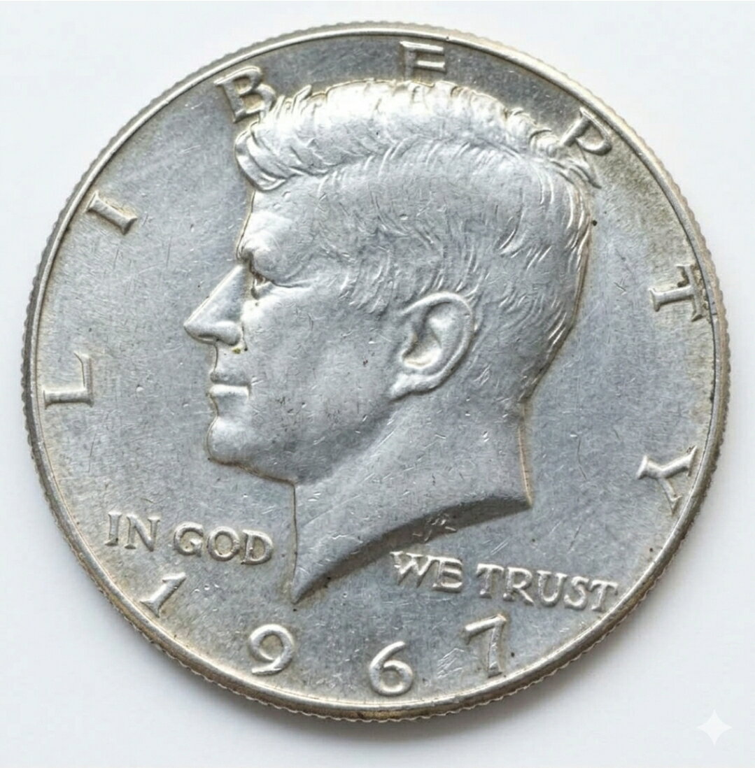 Rakuten - 【1965～70年 銀40％ 流通品】 ケネディ 銀貨 「ケネディ 50セント」 ハーフダラー アンティークコイン ケネディ コイン 1/2ドル アメリカ 本物 1枚 12.5g 35代 アメリカ大統領 記念コイン シルバー 本物保証