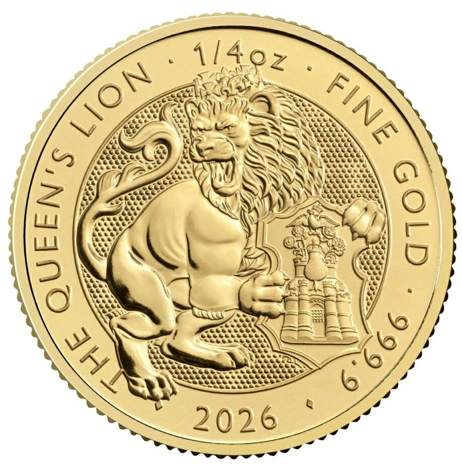 樂天商城 - 【新品】 金貨 1/4オンス ロイヤルチューダービースト・女王のライオン 純金 コイン 品位:K24 99.99％ 7.776g 2026年 24金 金 1/4オンス 純金メダル イギリス 造幣局 保証書付 コインカプセル入