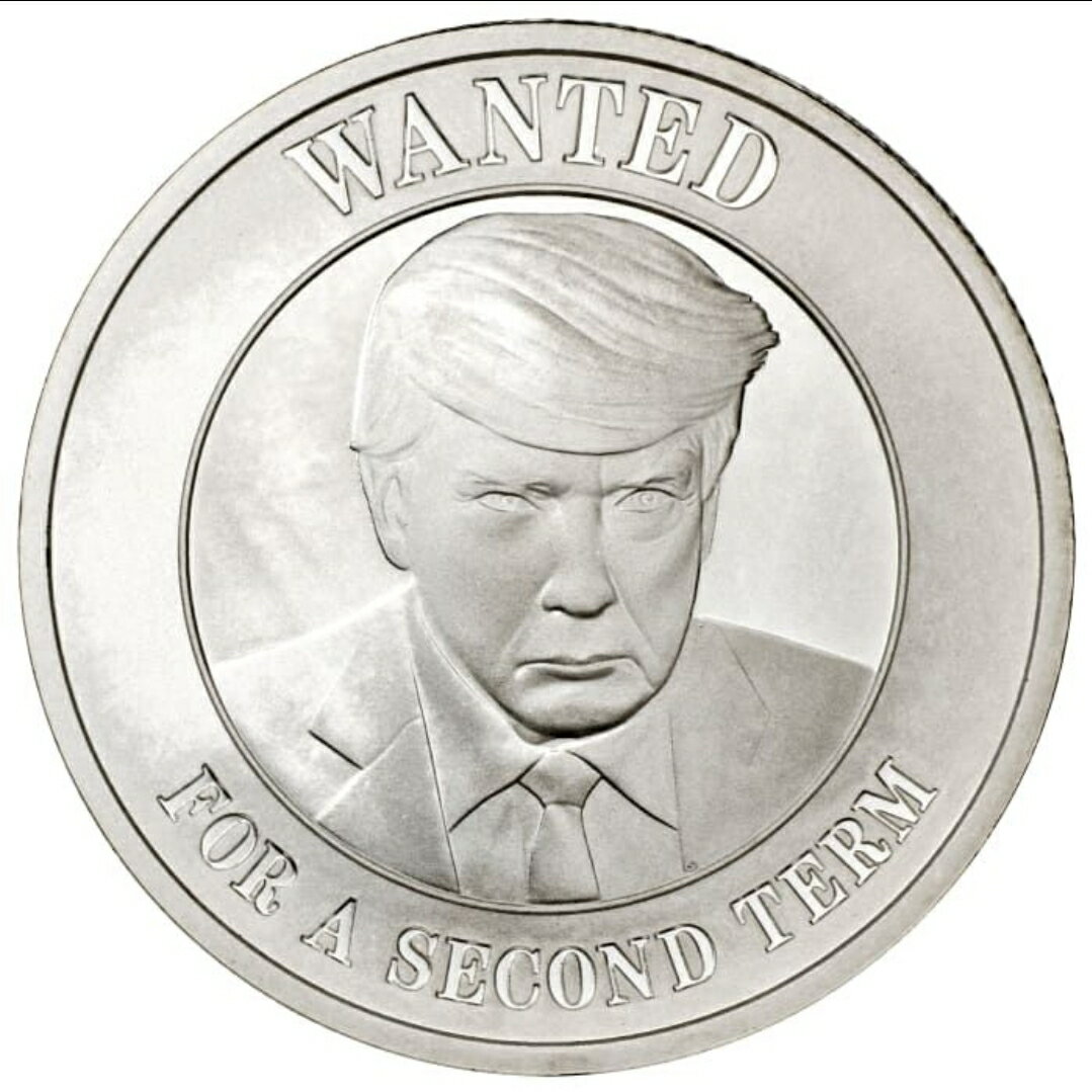 純銀コイン 「 トランプ 二期目を求む 」 1オンス トランプ コイン 記念コイン 純銀 銀貨 トランプ 純銀 品位：99.9％ 31.1g シルバー コインカプセル入 保証書付